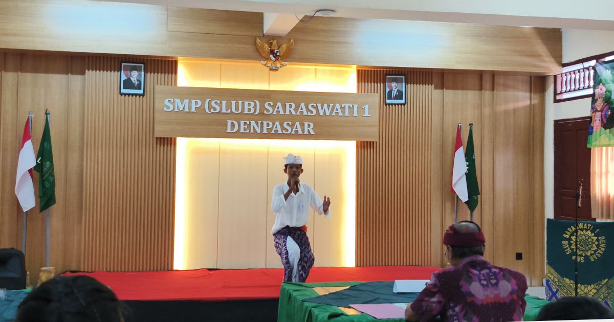 PELAKSANAAN BULAN BAHASA BALI VII TAHUN 2025 DI SMP (SLUB) SARASWATI 1 DENPASAR