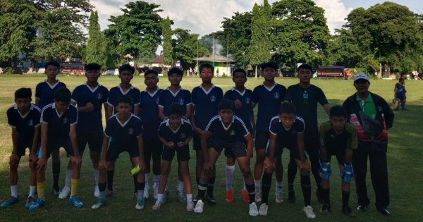 Laga Tim Sepakbola SLUB dalam Porsenijar Kota Denpasar 2024
