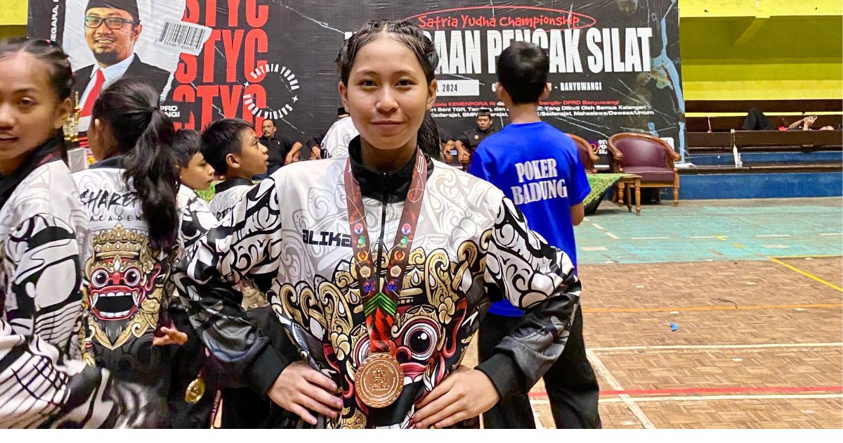 Atlet Pencak Silat Putri SMP (SLUB) Saraswati 1 Denpasar Genggam Perunggu Tingkat Nasional