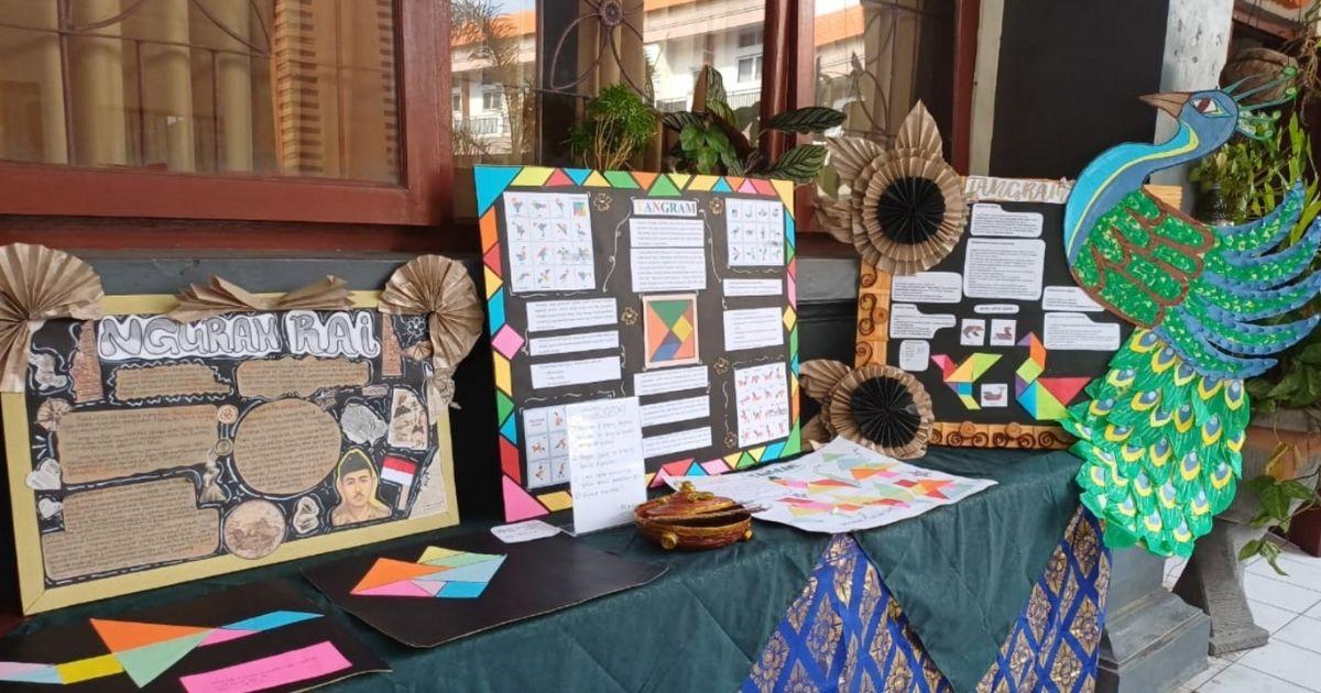 Karya-karya "Penjelajah Literasi Klasik" dan "Tangram Designer" dalam Program Kukuruyuk Litnum Edisi September 2025