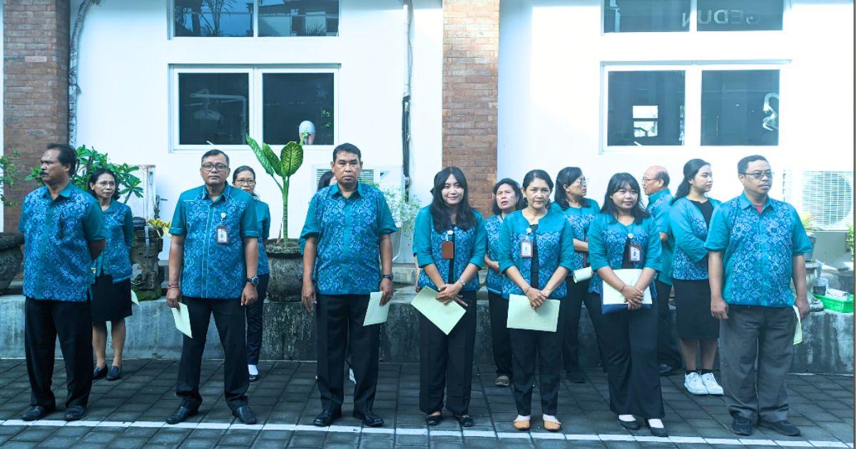 SELEBRASI AKHIR SEMESTER 1 DI SMP (SLUB) SARASWATI 1 DENPASAR