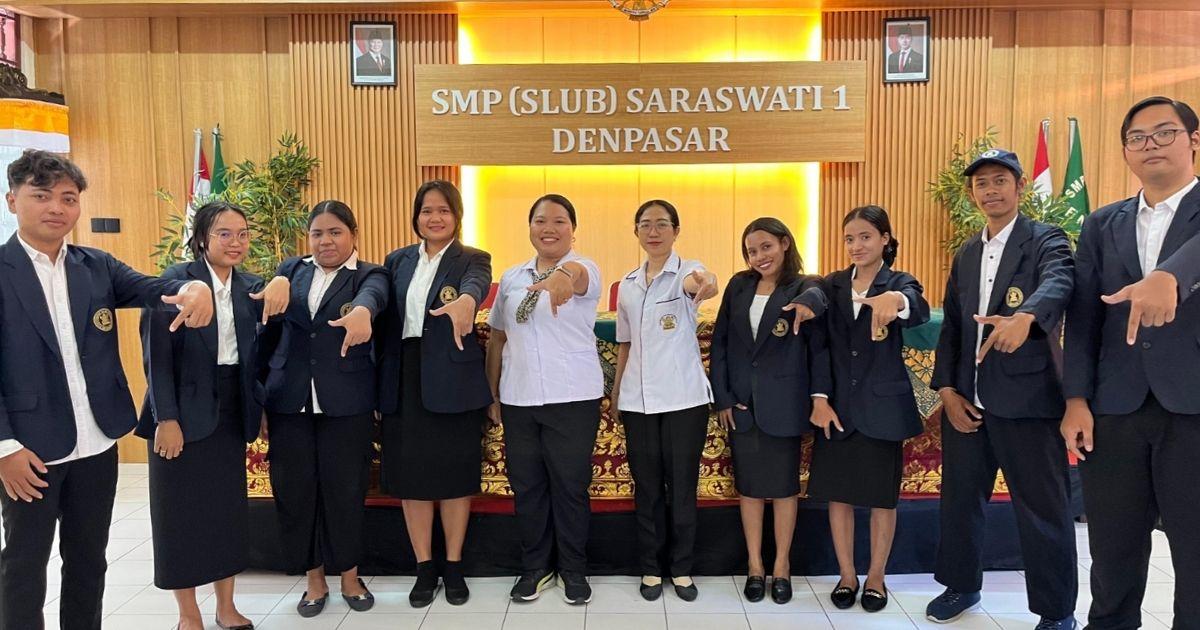 SLUB Menerima 9 Orang Guru Muda dalam Kegiatan PLP FKIP Unmas Denpasar